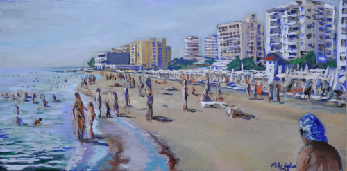 Peter Gulian Painting Castella beach